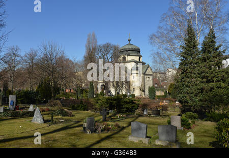 Kapelle, Alter St.-Matthäus-Kirchhof, Schöneberg, Berlin, Deutschland / Schöneberg, Alter St.-Matthäus-Kirchhof Stockfoto