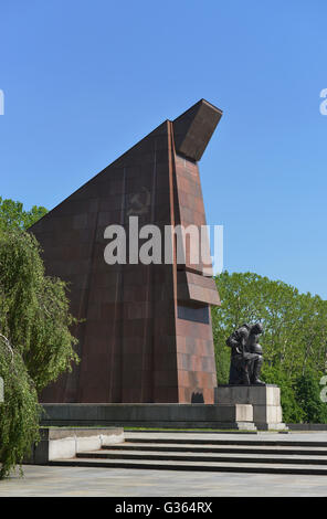 Sowjetisches Spuren, Puschkinallee, Treptow, Berlin, Deutschland Stockfoto