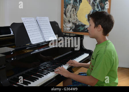 Art, Klavier, Spiel Stockfoto