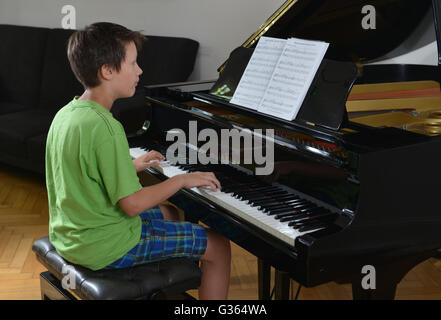Art, Klavier, Spiel Stockfoto