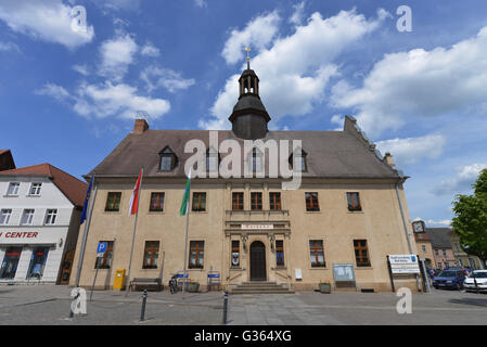 Rathaus, Bad Belzig, Brandenburg, Deutschland Stockfoto