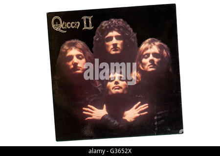 Queen II war die zweite Studioalbum der britischen Rockgruppe Queen, 1974 veröffentlicht. Stockfoto