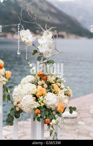 geschmückten Ort für eine Hochzeit Stockfoto