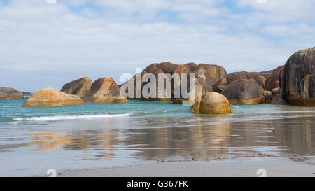 Elephant Rocks im William Bay National Park, in der Nähe der dänischen Stadt in Western Australia. Stockfoto