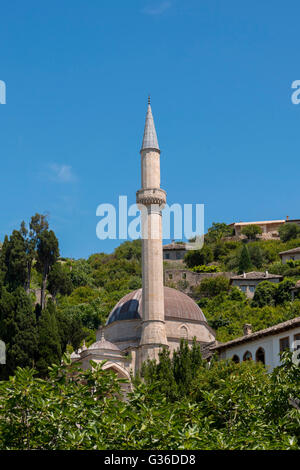 Hajji Alija Moschee in Pocitelj, Bosnien und Herzegowina Stockfoto