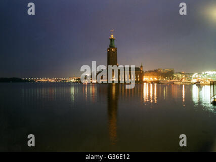 Rathaus von Stockholm im Sommerlicht Stockfoto