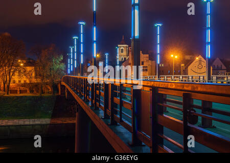 Vytautas der große oder Aleksotas Brücke in Kaunas, Litauen Stockfoto