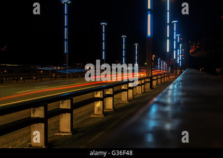 Vytautas der große oder Aleksotas Brücke in Kaunas, Litauen Stockfoto