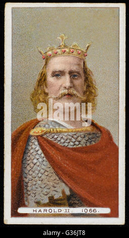 HAROLD II oder HAROLD GODWINSON (c 1022-1066) König von England, regierte für neun Monate im Jahr 1066, getötet in Hastings Stockfoto