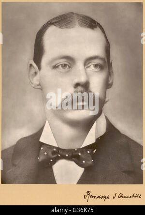 Lord Randolph Spencer-Churchill. (1849 - 1895) Staatsmann Datum: 1889 Stockfoto