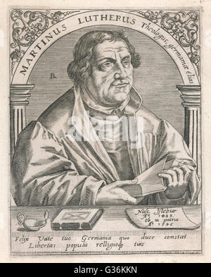 Martin LUTHER (1483-1546), deutscher Theologe Stockfoto