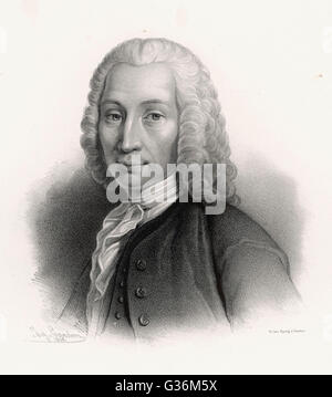 Schwedischer Astronom Anders Celsius (1701-1744), gab seinen Namen in Celsius Temperaturskala Stockfoto