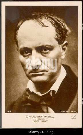 Charles Baudelaire (1821-1867), französischer Lyriker, Essayist, Kritiker und Übersetzer von Edgar.       Datum: ca. 1863 Stockfoto