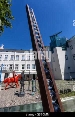 Prager Museum Kampa, Innenhof, zeitgenössische Kunst, Insel Kampa, Prag, Tschechische Republik Stockfoto