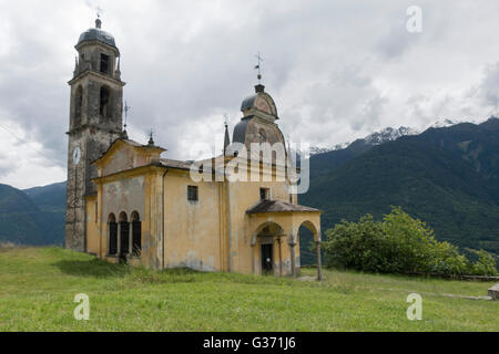 Chiesa di Sant'Antonio Sotto Teglio, Kirche des Hl. Antonius in Teglio Stockfoto