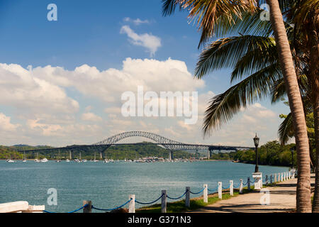 Brücke von Amerika, Panama-Stadt, Republik Panama, Mittelamerika Stockfoto