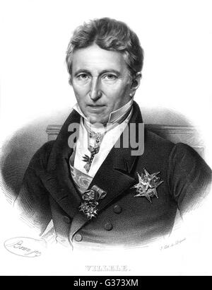 JEAN BAPTISTE VILLELE Stockfoto