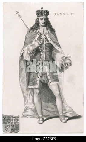 Englischen Königs JAMES II regierte 1685-1688.        Datum: 1633-1701 Stockfoto