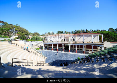 Los Angeles, 28. September: Die berühmte Getty Villa am SEP 28, 2014 in Los Angeles Stockfoto