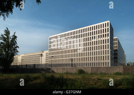Außenansicht des neuen Hauptsitzes der BND (Bundesnachrichtendienst) der Bundesrepublik Intelligence Service Deutschland in Berlin Stockfoto