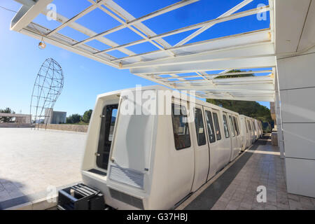 FEB 11, Los Angeles: Das berühmte Getty Center auf 11. Februar 2015 in Los Angeles Stockfoto