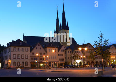 St. Johannes Kirche, Markt-Platz, Saalfeld, Thüringen, Deutschland / Johanneskirche, Marktplatz Stockfoto