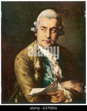 JOHANN CHRISTIAN BACH Stockfoto