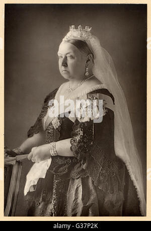 Ein Foto von Königin Victoria (1819-1901), aufgenommen im Jahre 1890.     Datum: 1890 Stockfoto