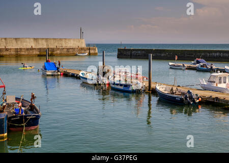 Der Hafen von kleinen Fischen Dorf von Balintore in Easter Ross, Schottland Stockfoto