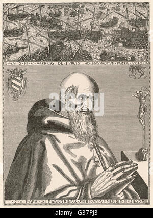 SCHLACHT VON LEPANTO 1571 Stockfoto