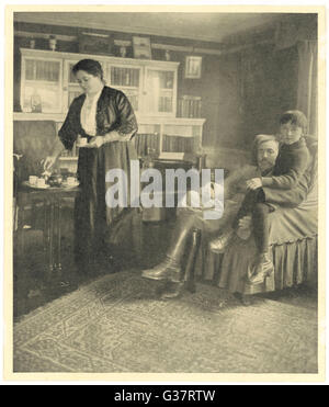 JOSEPH CONRAD polnischen geborene Schriftsteller mit seiner Familie, ca. 1915 Datum: 1857-1924 Stockfoto