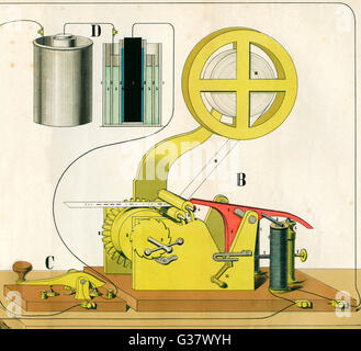 Morseelektronik-Telegraf Stockfoto