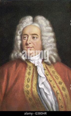 GEORGE FREDERIC HANDEL (1685-1759) Komponist. Stockfoto