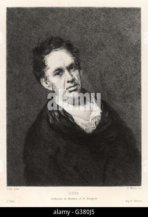 FRANCISCO José DE GOYA Y LUCIENTES spanische Maler, Radierer und Lithograph.      Datum: 1746-1828 Stockfoto