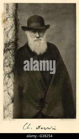 Datum der Naturforscher CHARLES DARWIN: 1809-1882 Stockfoto