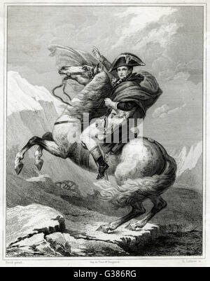 WIR ÜBERQUEREN ST. BERNARD Stockfoto