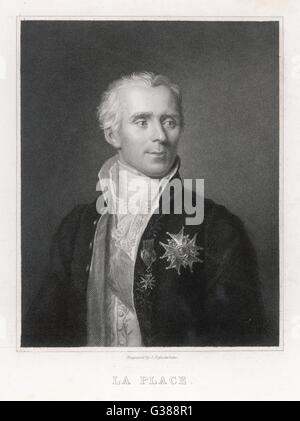 PIERRE-SIMON DE LAPLACE Stockfoto