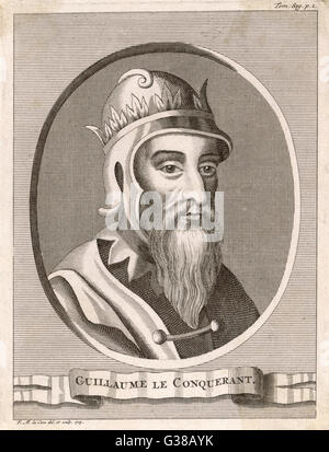 WILLIAM I der Eroberer (Guillaume le Conquerant) Datum: 1027-1087 Stockfoto