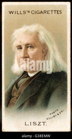 FRANZ LISZT des ungarischen Komponisten und Musiker im Alter Datum: 1811-1886 Stockfoto