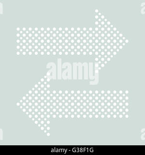 Fein gestrichelten Pfeile Stockfoto