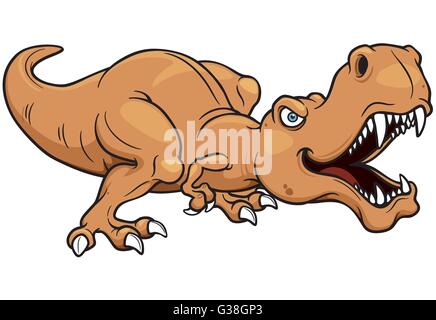 Vektor-Illustration Comic Dinosaurier Stock Vektor