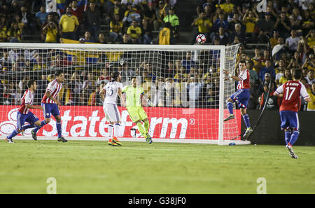 Los Angeles, Kalifornien, USA. 7. Juni 2016. Die Copa America Fußballspiel zwischen Kolumbien und Paraguay im Rose Bowl in Pasadena, Kalifornien, 7. Juni 2016. Kolumbien 2: 1 gewonnen. © Ringo Chiu/ZUMA Draht/Alamy Live-Nachrichten Stockfoto