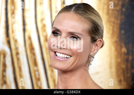 New York City. 6. Juni 2016. Heidi Klum besucht die 2016 CFDA Fashion Awards im Hammerstein Ballroom am 6. Juni 2016 in New York City. | Verwendung Weltweit © Dpa/Alamy Live-Nachrichten Stockfoto