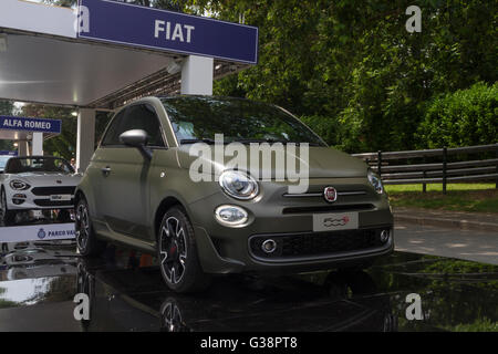 Turin, Italien, 8. Juni 2016. Ein Fiat 500 S Stockfoto