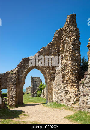 Hastings Castle ruins. Stockfoto