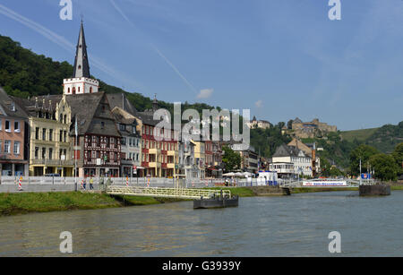 St. Goar, Rheinland-Pfalz, Deutschland Stockfoto