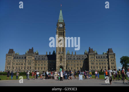 Parlamentsgebäude, Ottawa, Ontario, Kanada Stockfoto