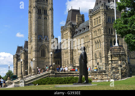 Parlamentsgebäude, Ottawa, Ontario, Kanada Stockfoto