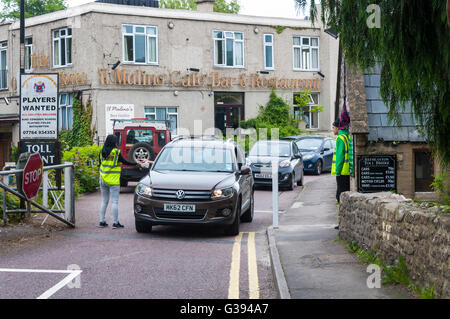 Furnished mautpflichtige Brücke über den Fluss Avon, Somerset, England, UK Stockfoto