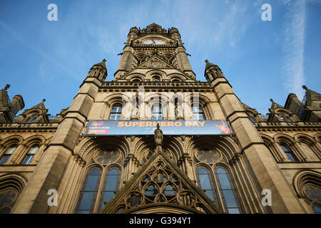 Manchester Town Hall Architekt Eigenschaft Detaileigenschaften Bebauung Struktur Eigenschaft architektonischen Design stunnin Stockfoto